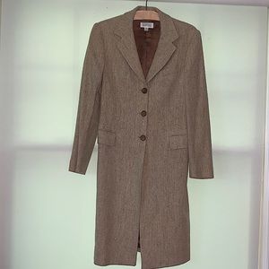 Barney’s New York herringbone-pattern coat